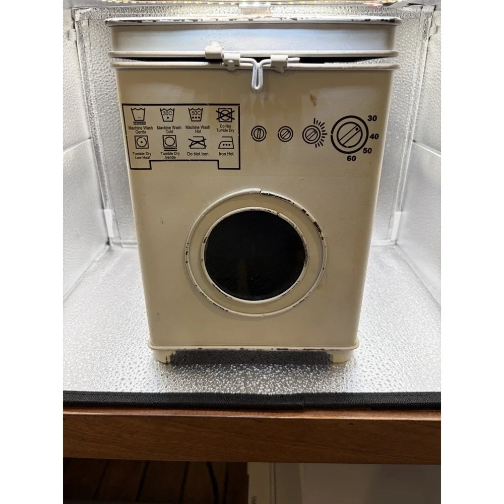 Metal Washing Machine Laundry Room Container Detergent Storage